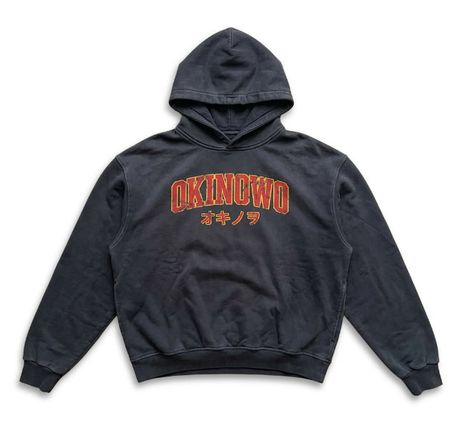 okinowo varsity loose hoodie