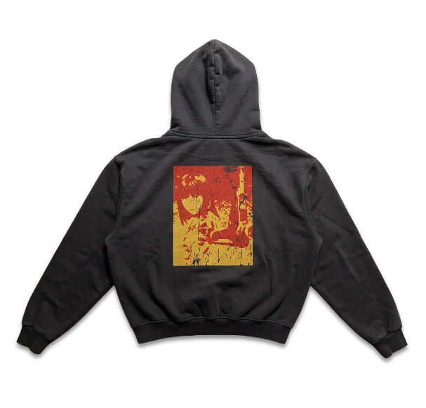okinowo varsity loose hoodie